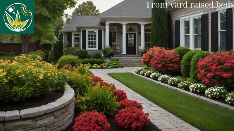 Front yard raised beds 